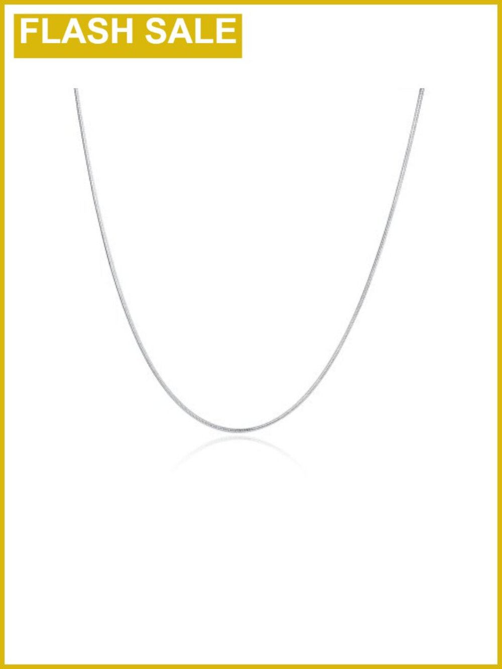 Sterling Silver 1mm Snake Chain Necklace Lobster Clasp 18 20 24 Inch